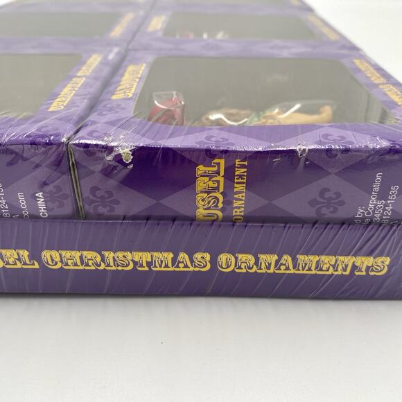 Set of 8 Costco Carousel Animal Christmas Ornaments Merry Go Round SEALED - Picture 15 of 15